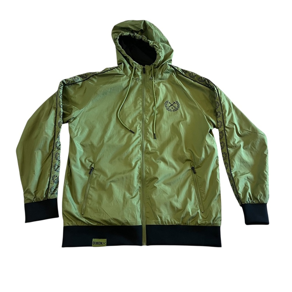 Dixxon Flannel Co Waterfront Hooded Windbreaker in O.D.